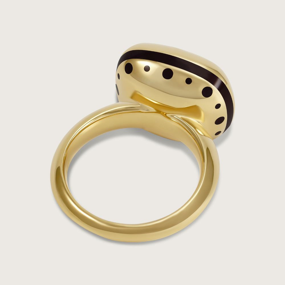 Inner Glow Ruby Cocktail Ring in 18k Yellow Gold 5