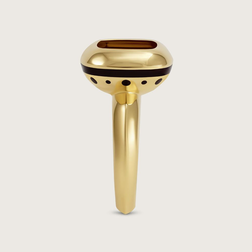 Inner Glow Ruby Cocktail Ring in 18k Yellow Gold