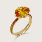 Fleur de Luce Origins Ring in Orangy Yellow