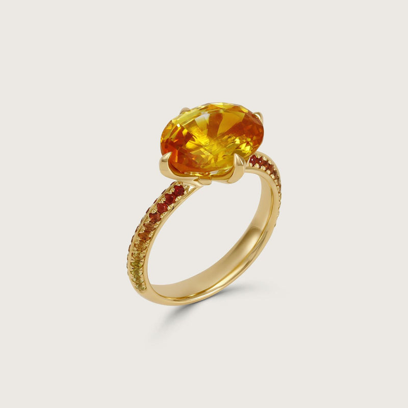 Fleur de Luce Origins Ring in Orangy Yellow