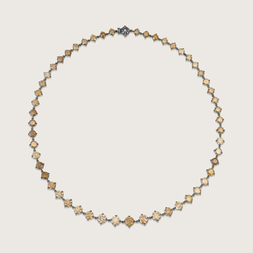 Fleur de Luce Origins Necklace in Brown