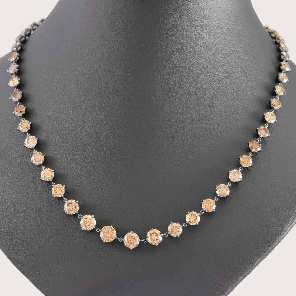 Fleur de Luce Origins Necklace in Brown