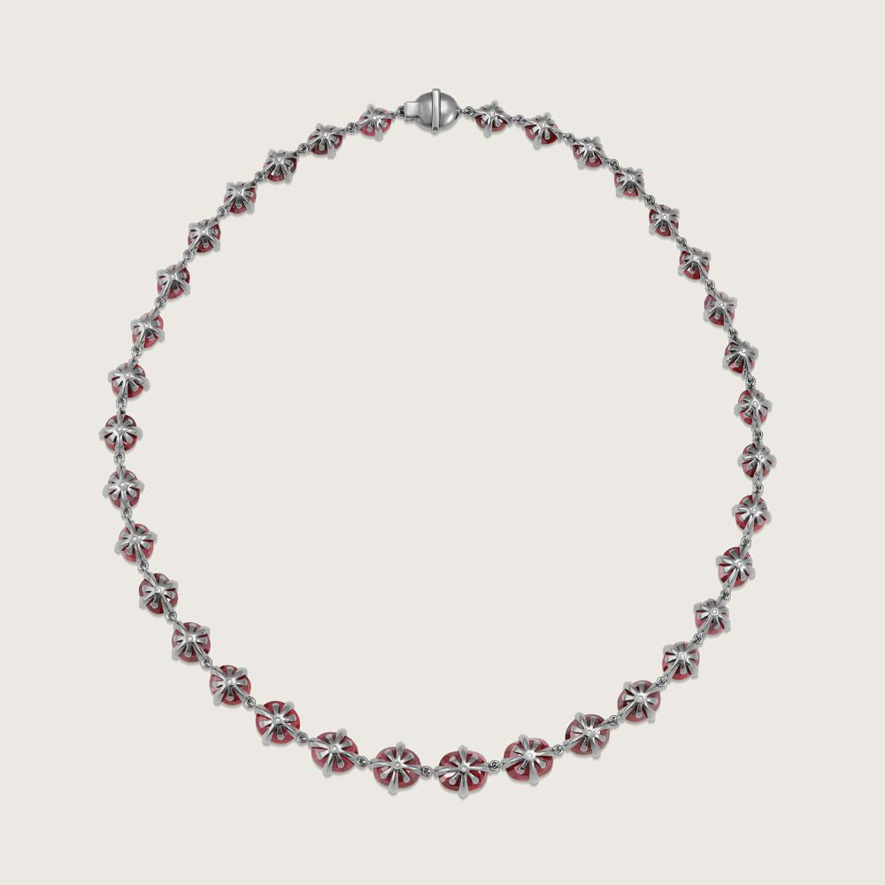 Fleur de Luce Origins Necklace in Red