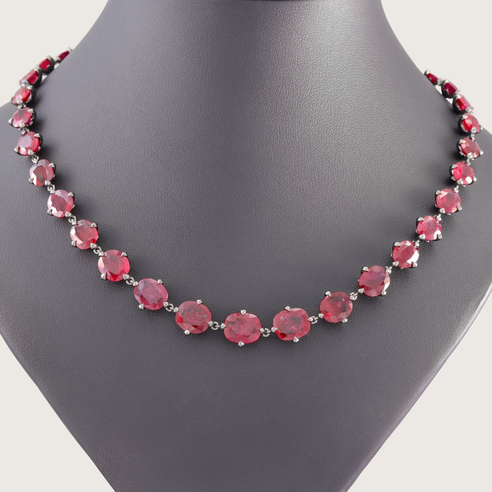 Fleur de Luce Origins Necklace in Red 3