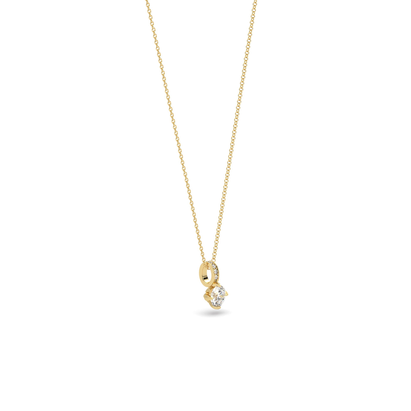Fleur de Luce Half Carat Diamond Pendant Necklace
