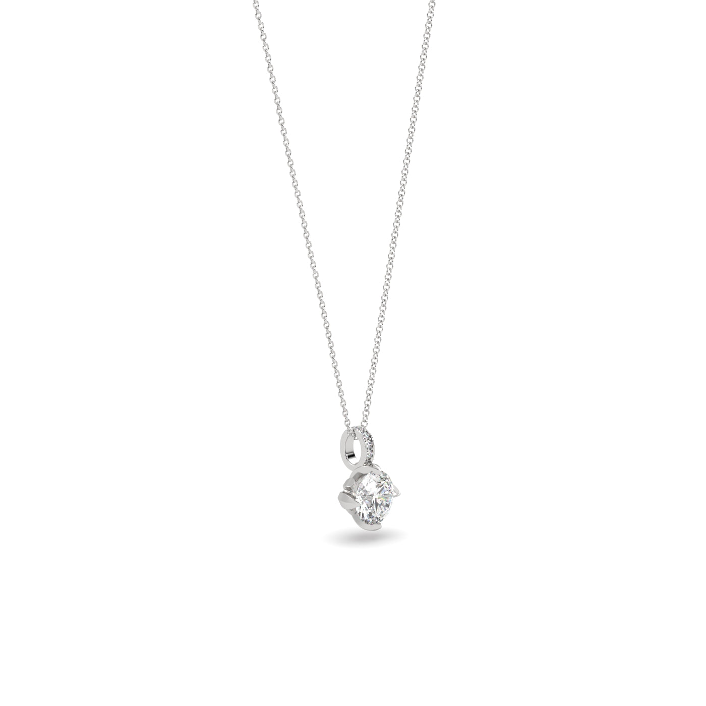 Fleur de Luce 1.50 Carat Diamond Pendant Necklace in 18k Gold
