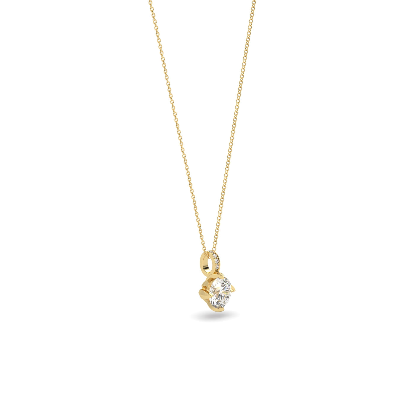 Fleur de Luce 1.50 Carat Diamond Pendant Necklace in 18k Gold
