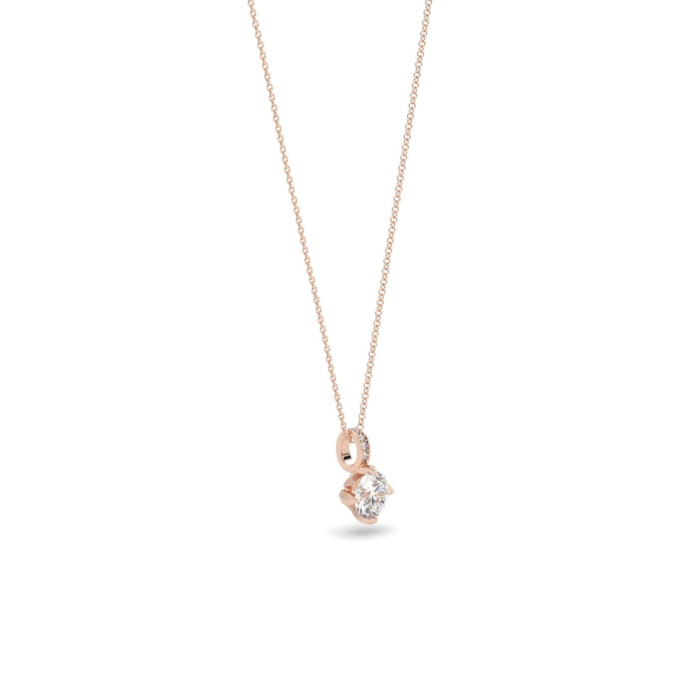 Fleur de Luce 1 Carat Diamond Pendant Necklace in 18k Gold