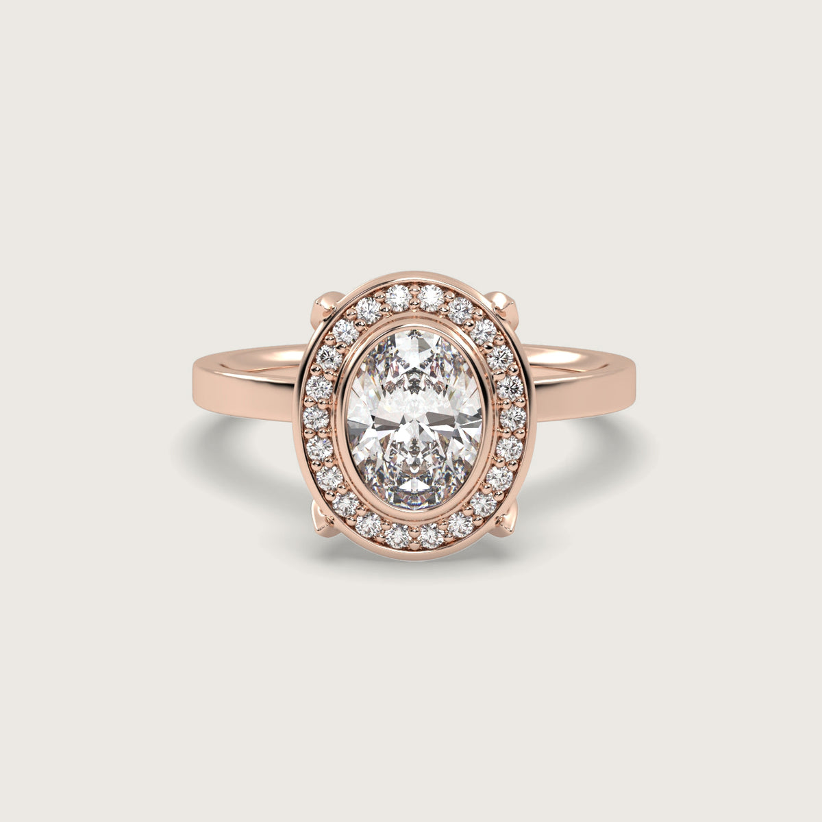 18K Rose 1ct