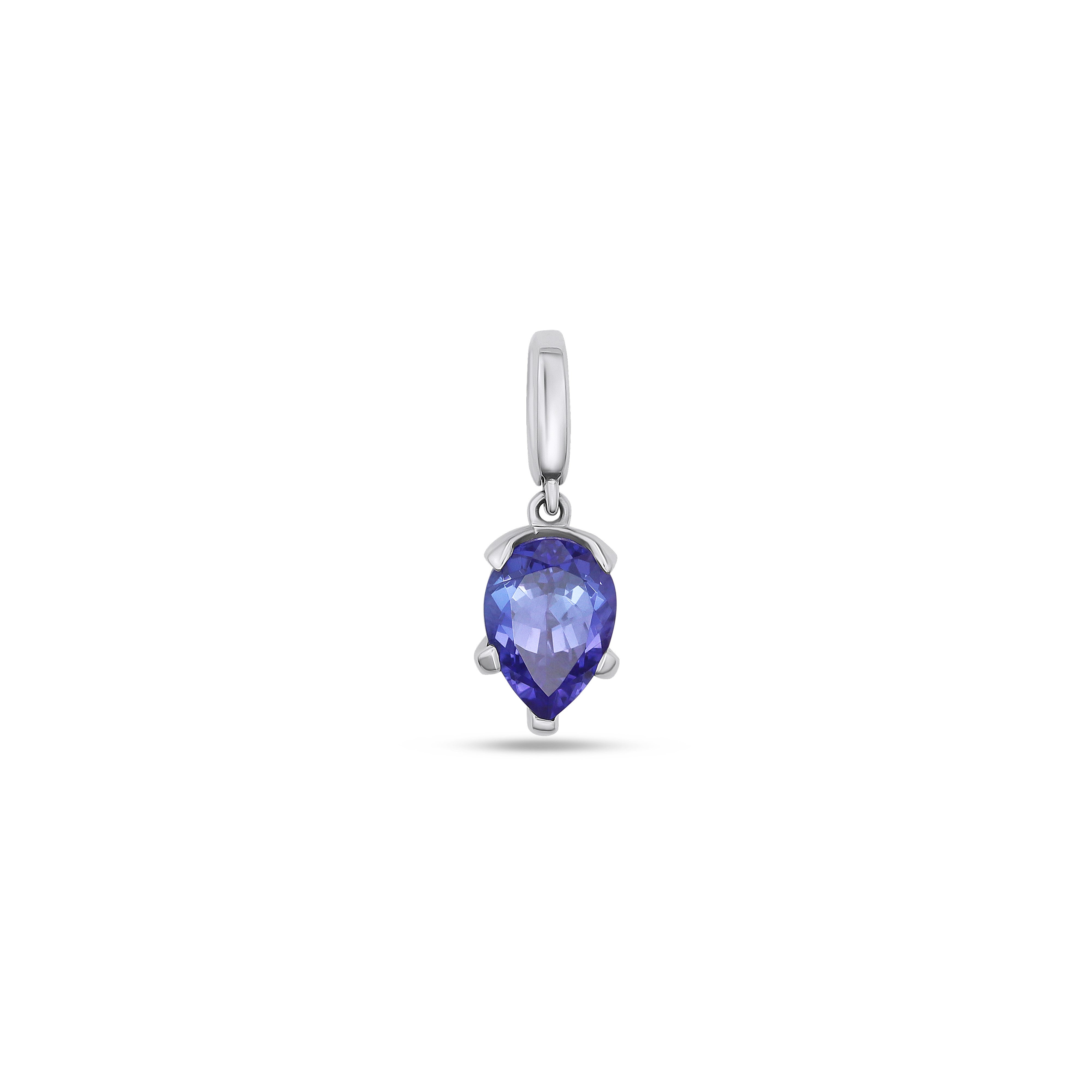 Fleur de Luce Tanzanite Pendant in 18k White Gold