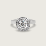Round Halo Engagement Ring