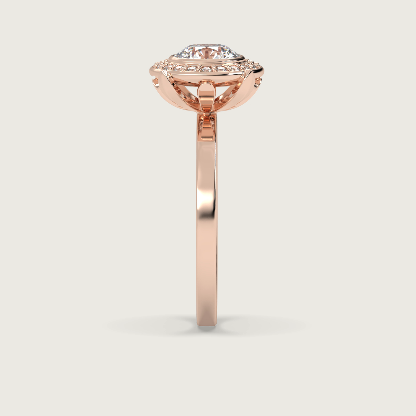 Round Halo Engagement Ring 11