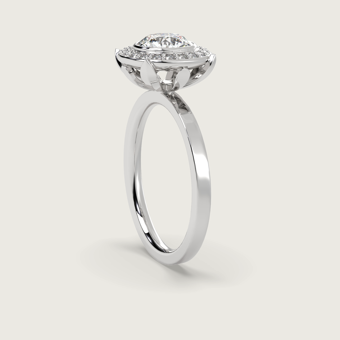 Round Halo Engagement Ring 2