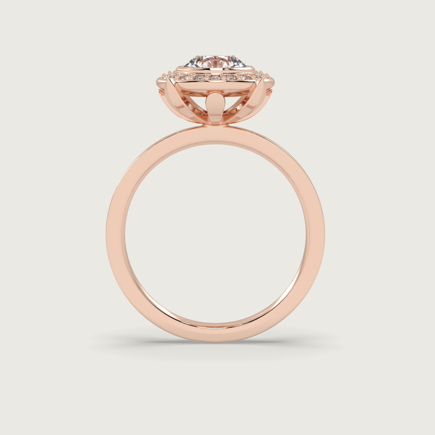 Round Halo Engagement Ring 13