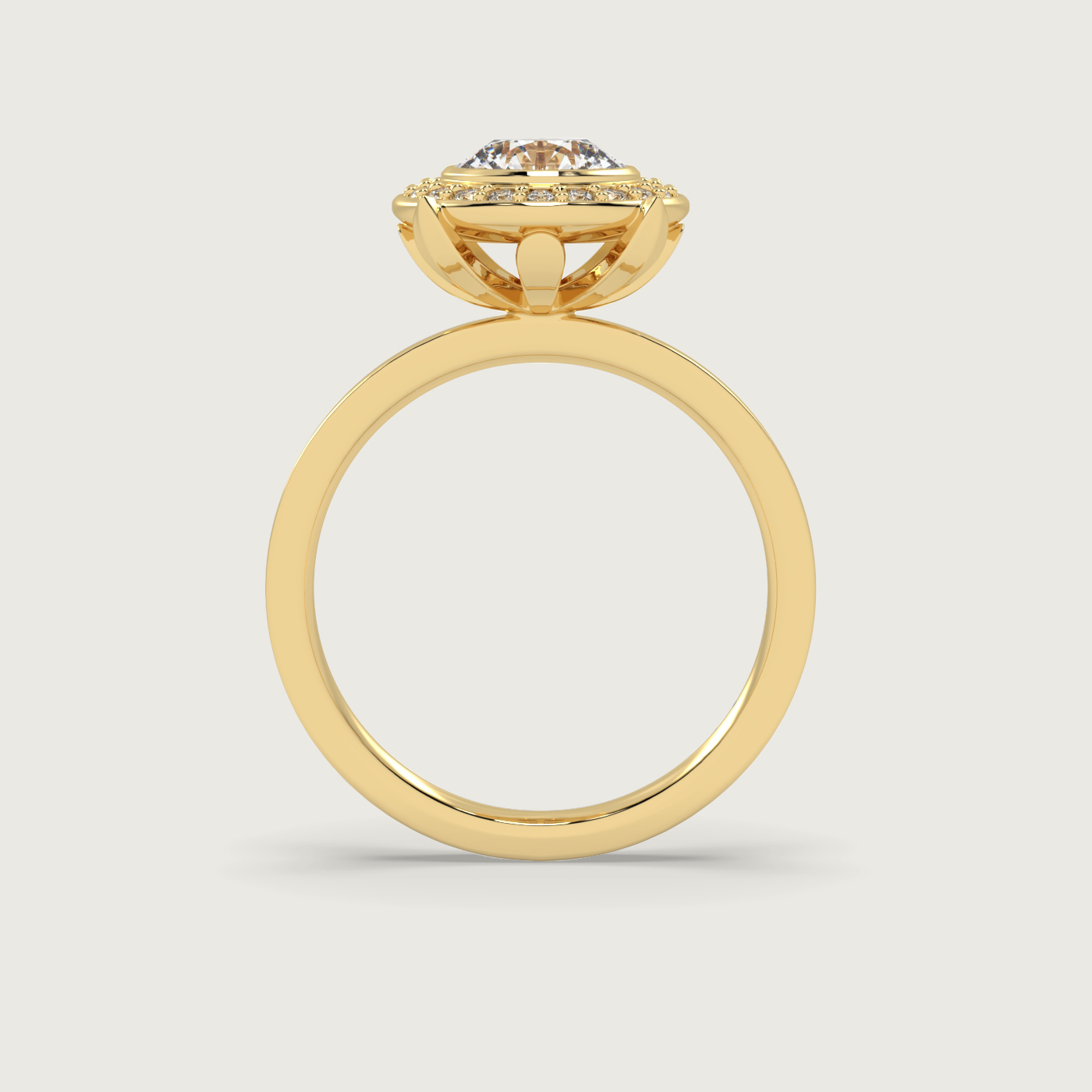 Round Halo Engagement Ring 10