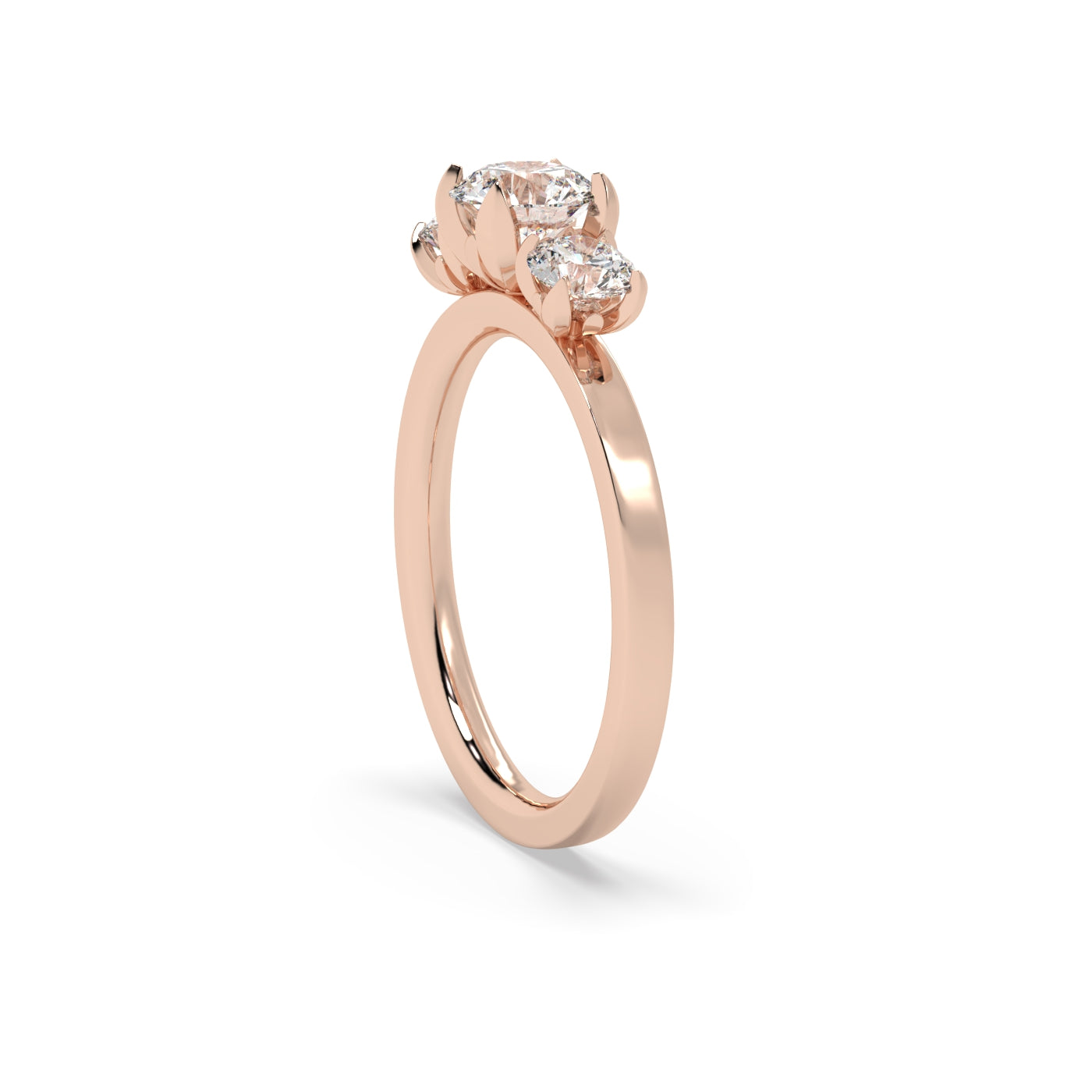 Fleur de Luce Diamond Trilogy Engagement Ring (1.25 tcw)