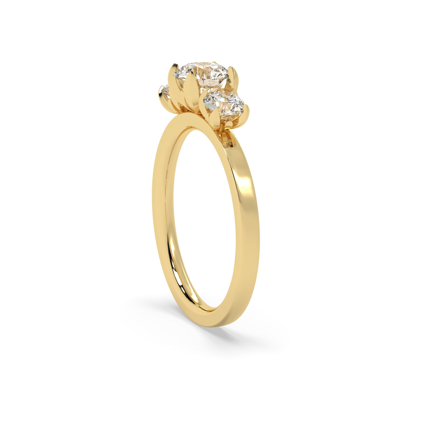 Fleur de Luce Diamond Trilogy Engagement Ring (1.25 tcw)