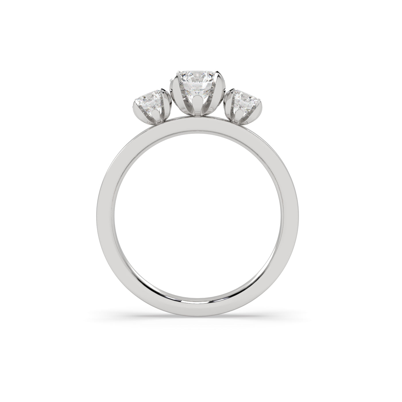 Fleur de Luce Diamond Trilogy Engagement Ring (1.25 tcw)