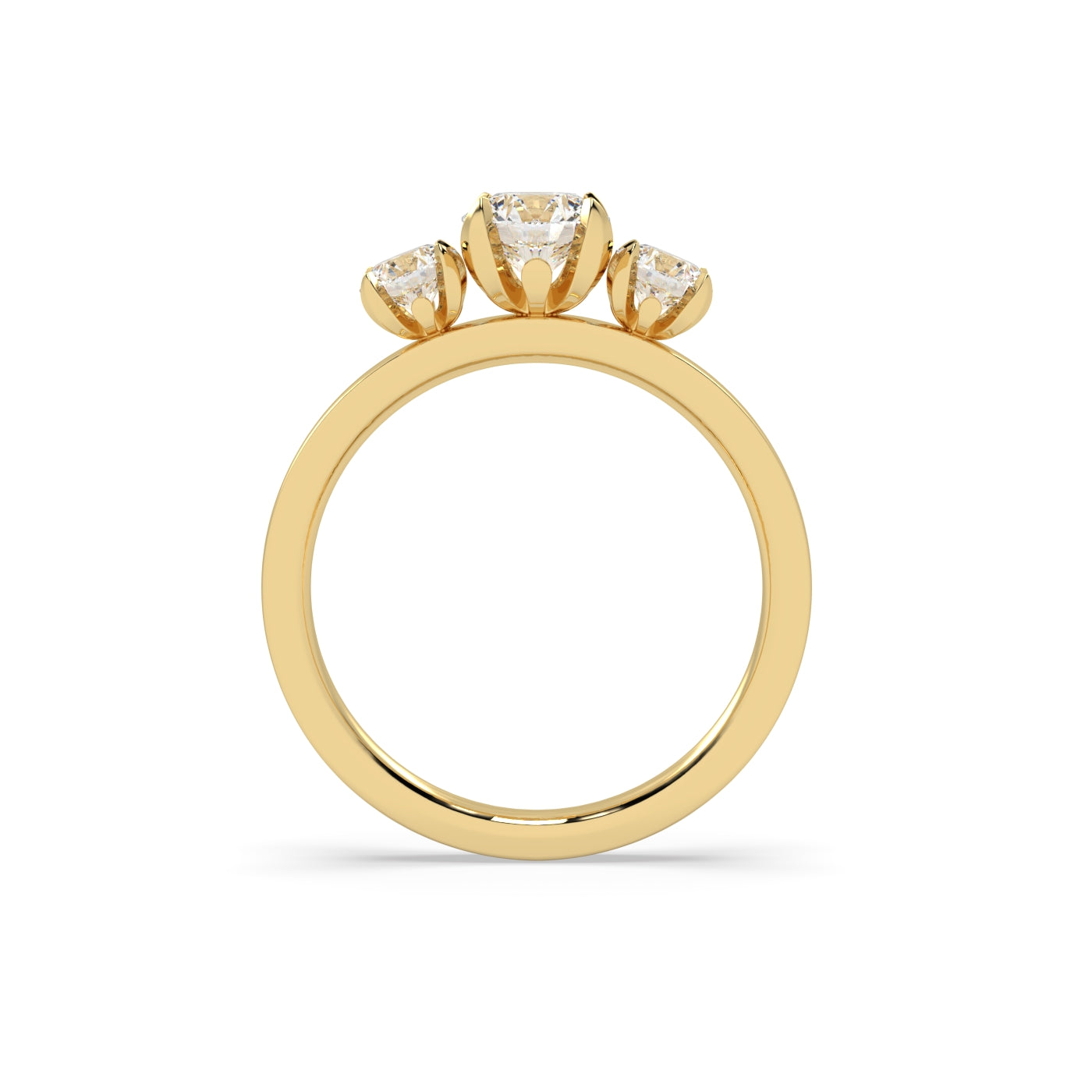 Fleur de Luce Diamond Trilogy Engagement Ring (1.25 tcw)