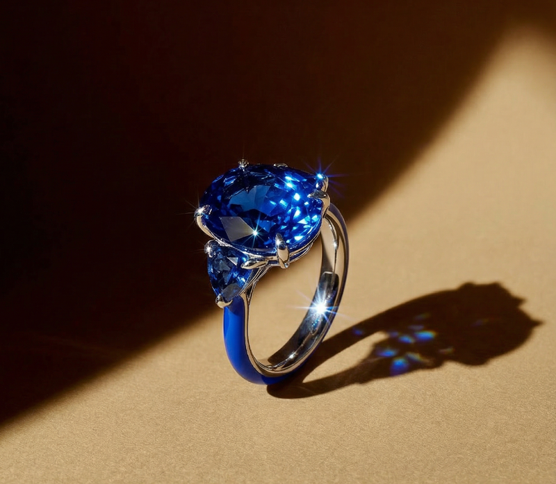 Inner Glow Marquise Diamond Cocktail Ring in 18k White Gold