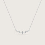 5 Stone Diamond Necklace in Fleur de Luce Setting