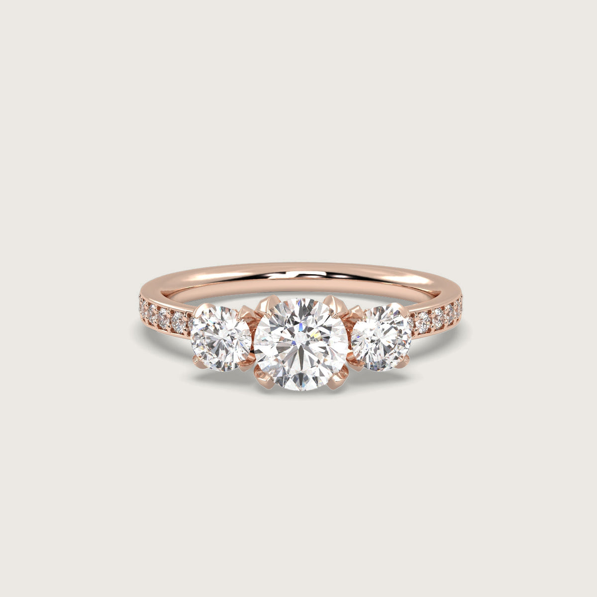 18K Rose 1ct