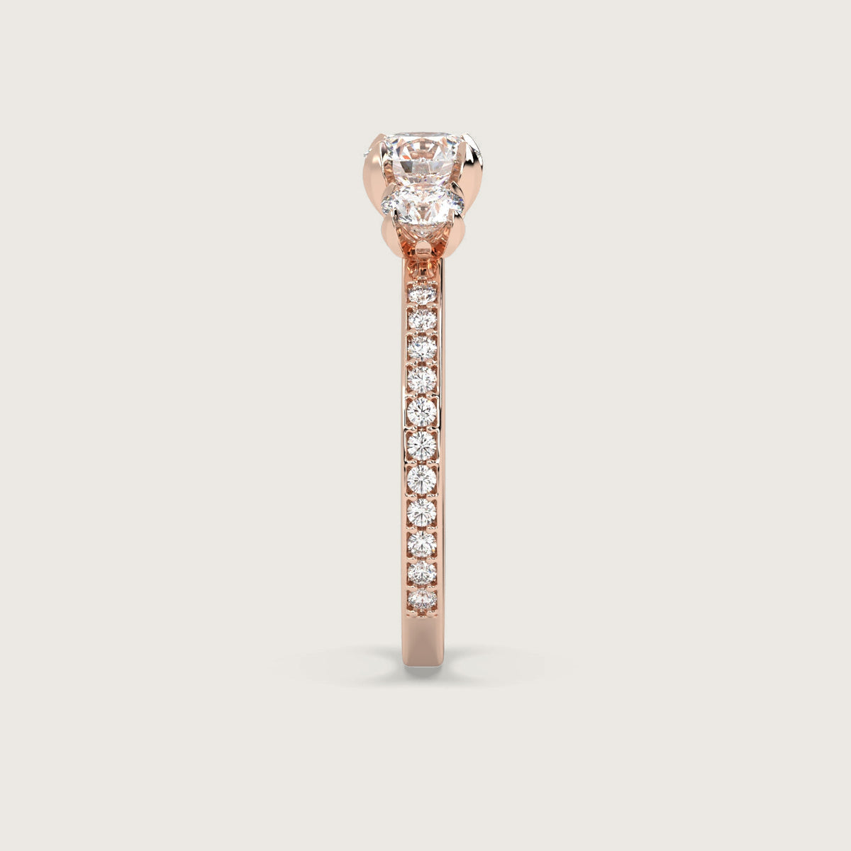 18K Rose 1ct