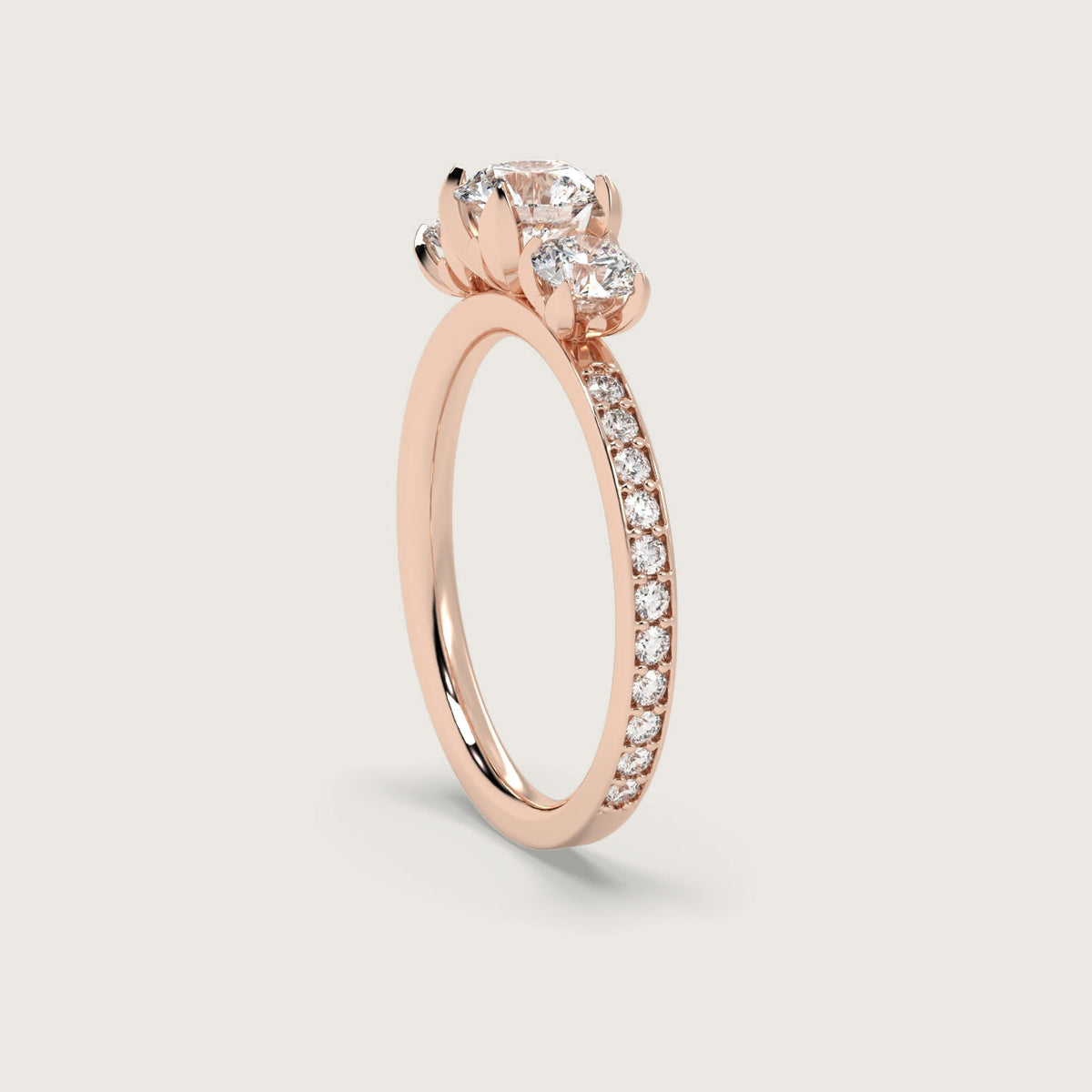 18K Rose 1ct