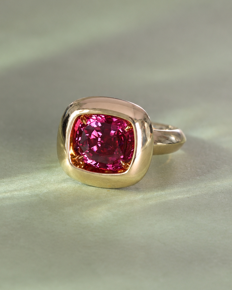Inner Glow Marquise Diamond Cocktail Ring in 18k White Gold